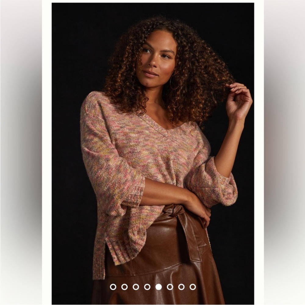 Anthropologie NWT Piloro Deep-V
Sweater Size L. - Picture 2 of 16